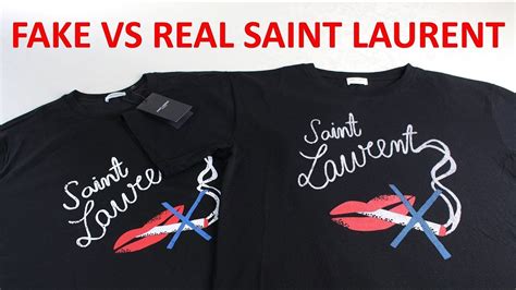 ysl t-shirt mens replica|HOW TO SPOT Real vs Fake Saint Laurent Guide .